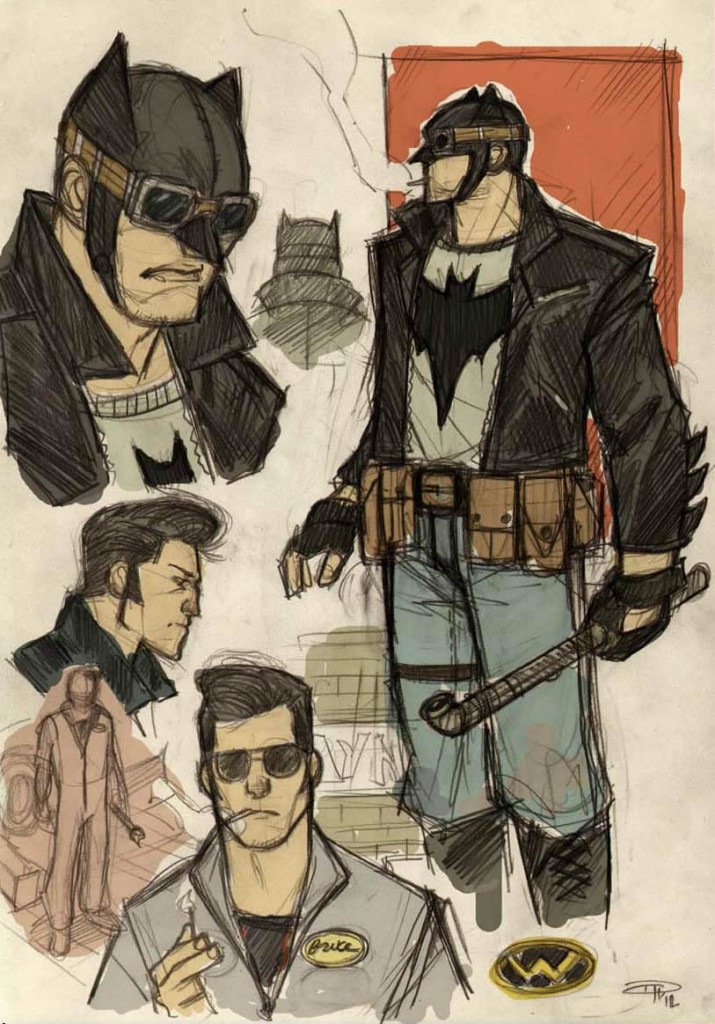 10 Rockabilly Batman Sketches: Batman Reimagined In The ’50s