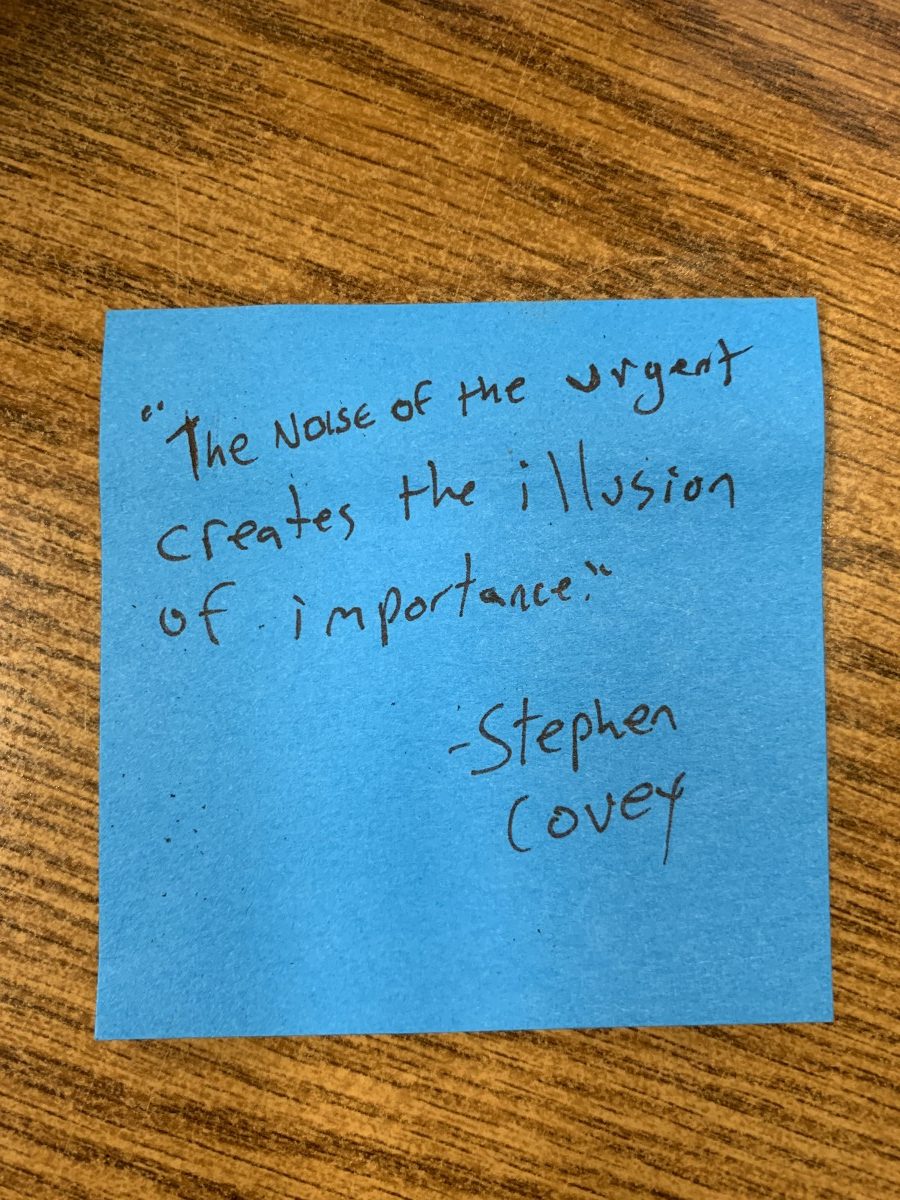 stephen covey quote about important