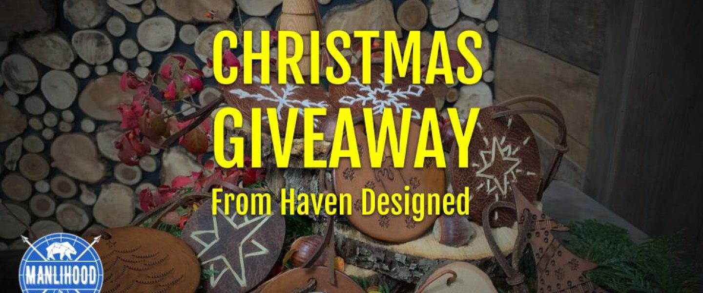 Handmade Christmas Ornaments in Leather and Wood from Haven Designed