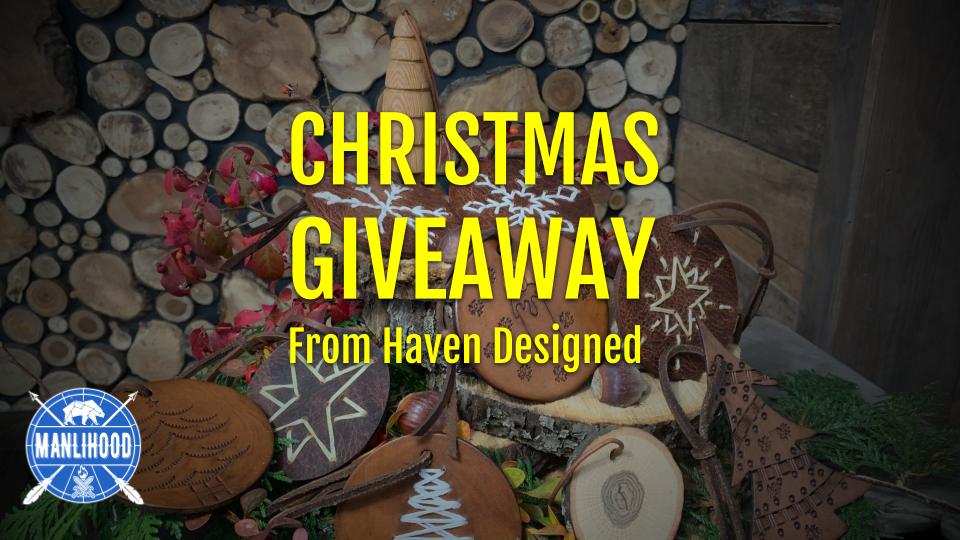 Handmade Christmas Ornaments in Leather and Wood from Haven Designed