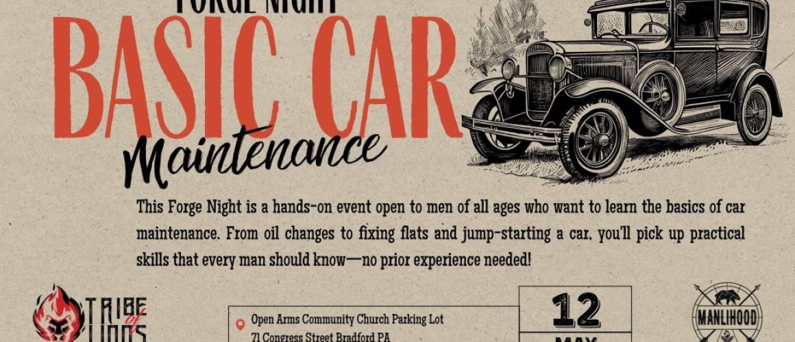 Basic Auto Maintenance Forge Night for Men in Bradford PA