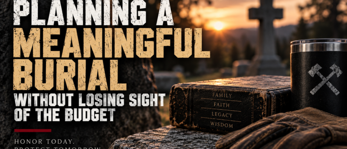 Planning a meaningful burial on a budget with a cemetery, family legacy book, and memorial setting