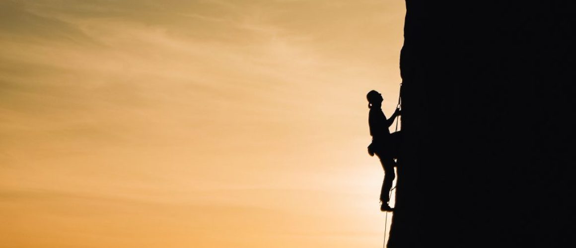 leadership - cliff climber