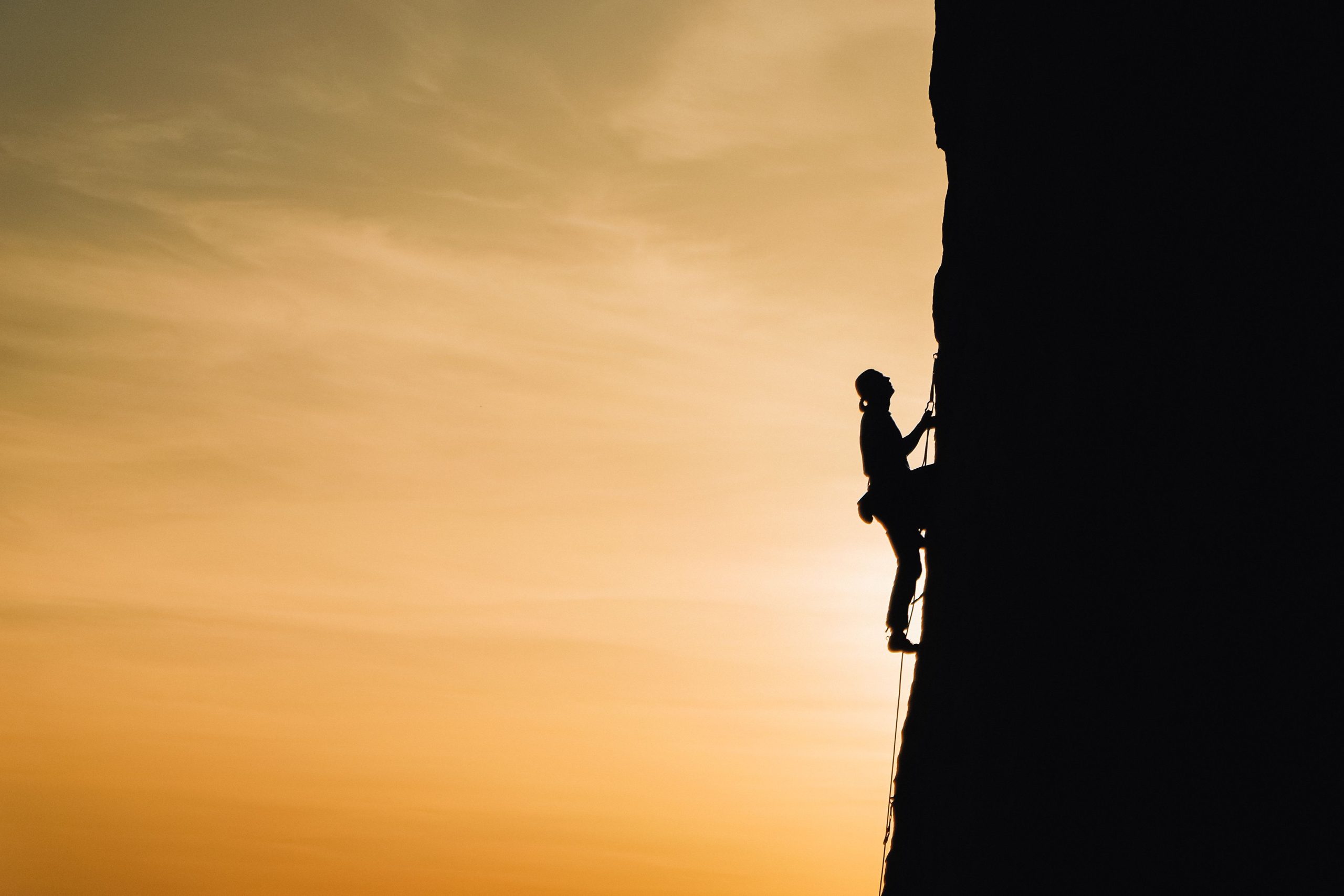 leadership - cliff climber